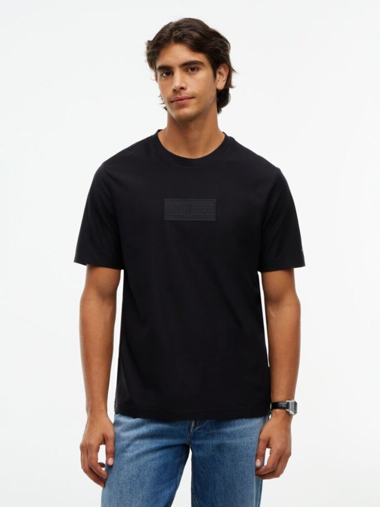 Μαύρο T-Shirt Με Λογότυπο  Άνδρες