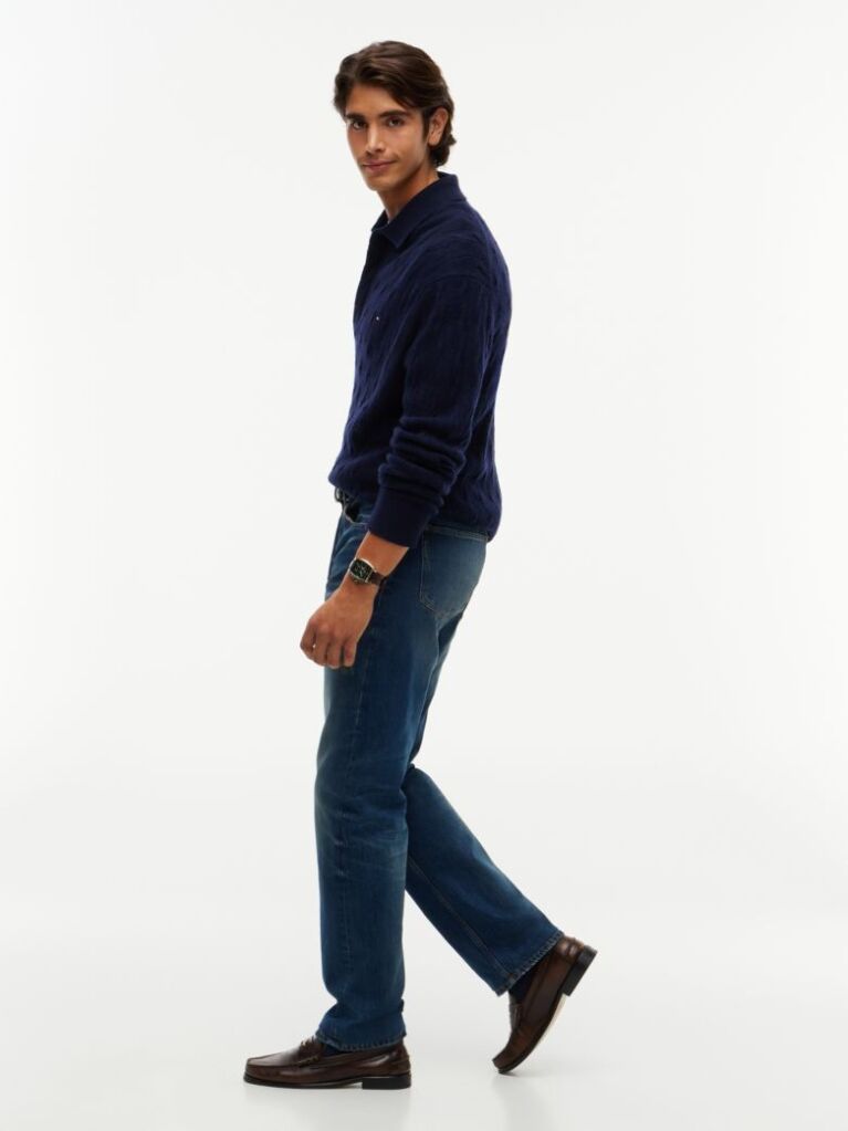 Blue Dover Regular Straight Faded Jeans  Men