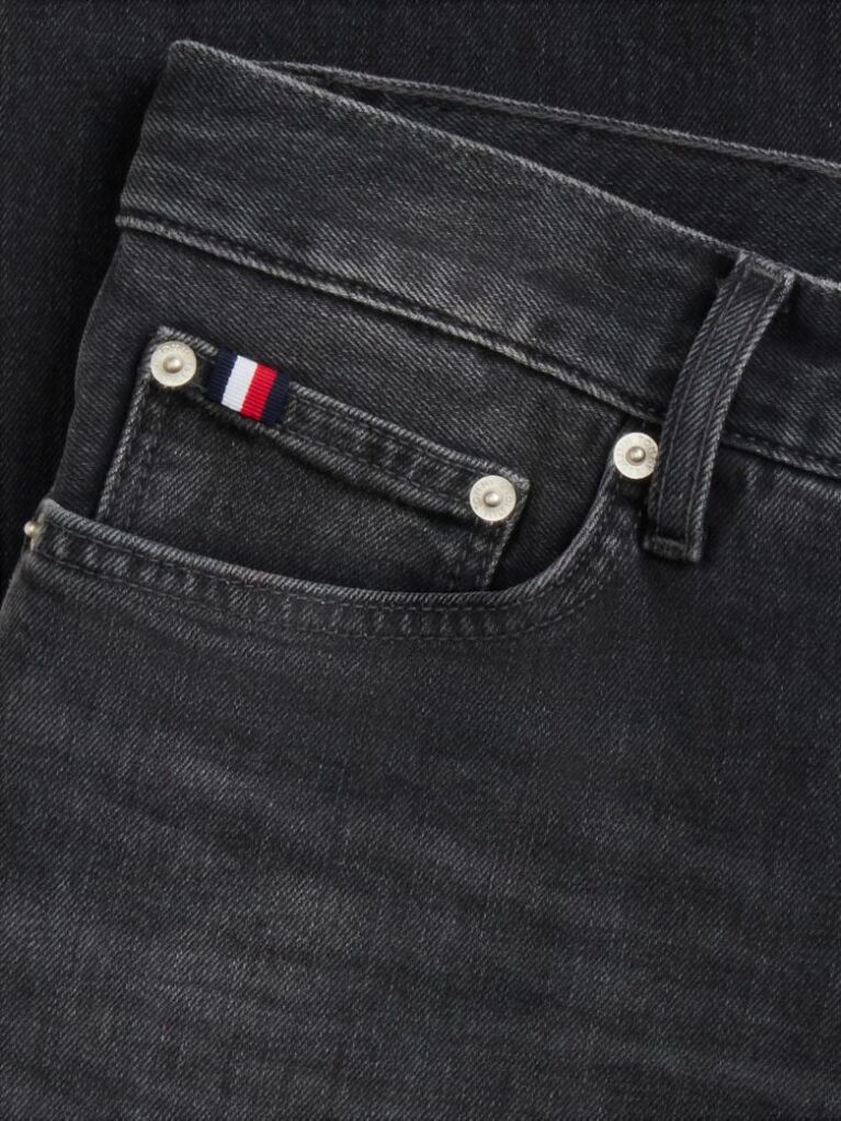 Grey Denton Slim Straight Faded Jeans  Men