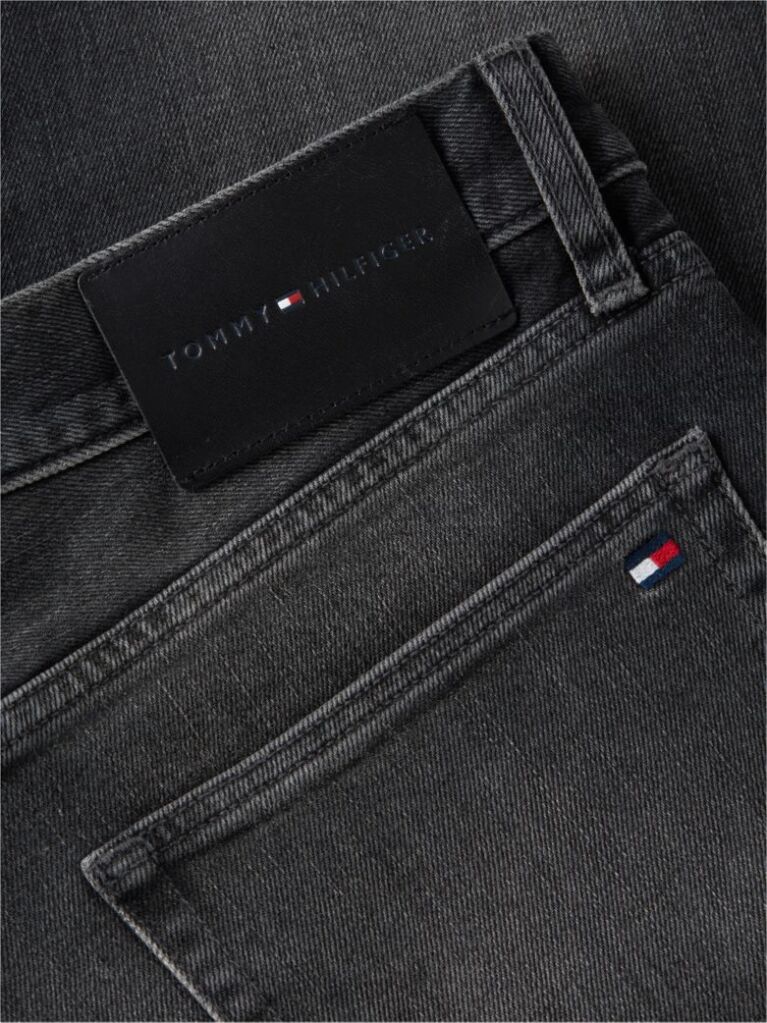 Grey Denton Slim Straight Faded Jeans  Men