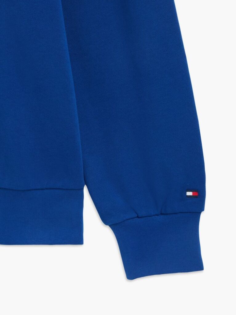 Blue 1985 Logo Terry Crew Neck Sweatshirt  Men