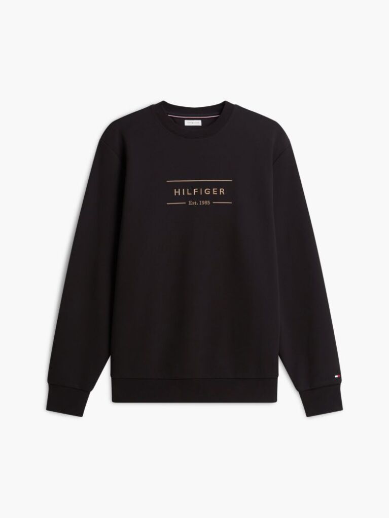 Black Logo Intechno Knit Sweatshirt  Men