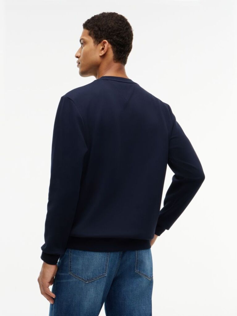 Blue Logo Intechno Knit Sweatshirt  Men