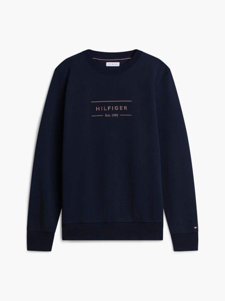 Blue Logo Intechno Knit Sweatshirt  Men