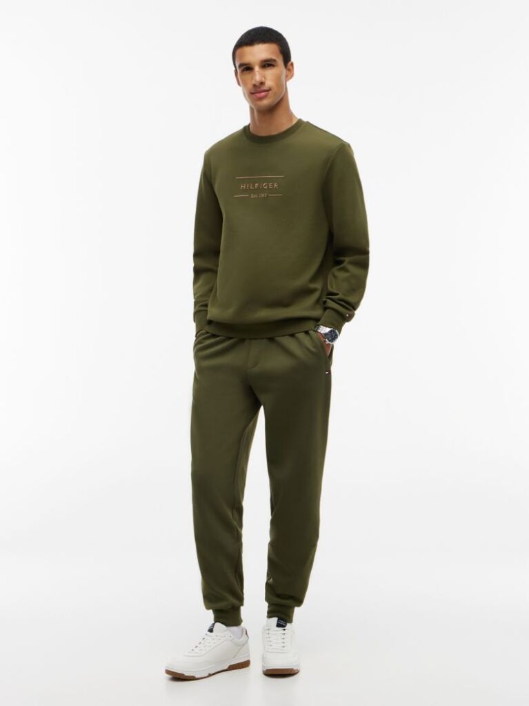 Green Logo Intechno Knit Sweatshirt  Men