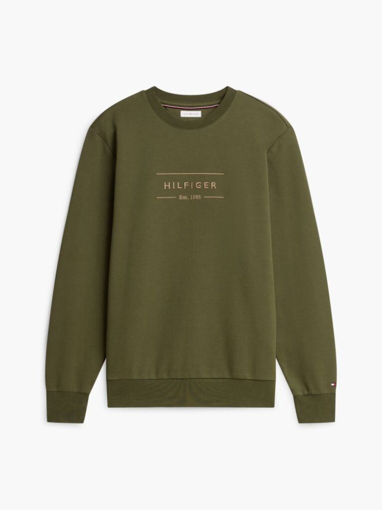 Green Logo Intechno Knit Sweatshirt  Men