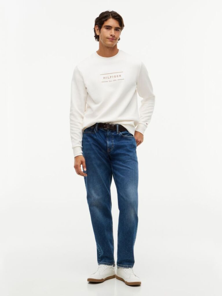 Beige Logo Intechno Knit Sweatshirt  Men