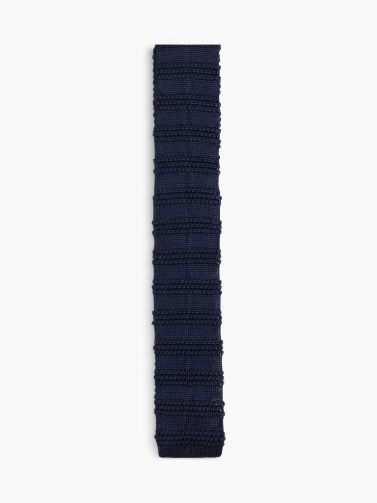 Blue New York Label Pure Silk Knit Tie  Men