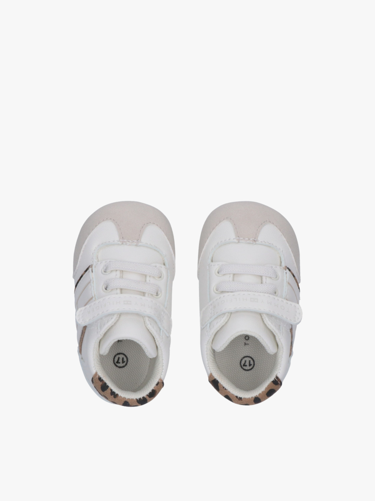 White Flag Low Cut Velcro Sneakers  Girls