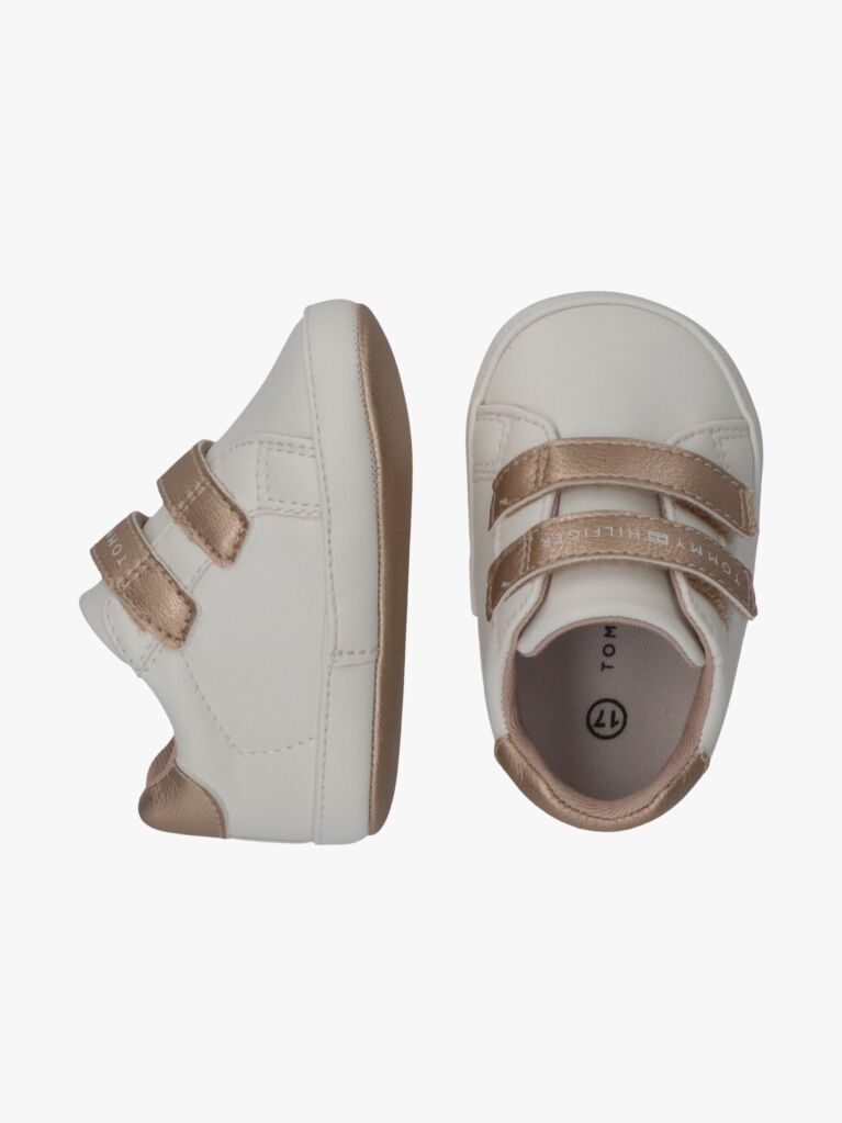 Multi Logo Hook And Loop Sneakers  Girls
