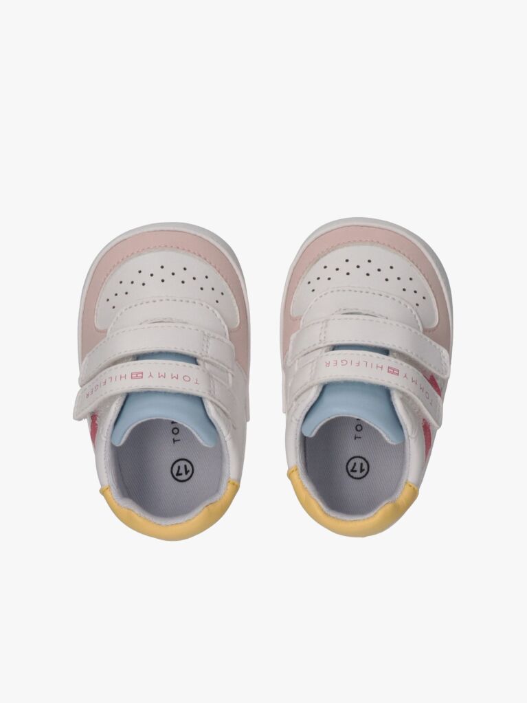Multi Logo Hook And Loop Sneakers  Girls