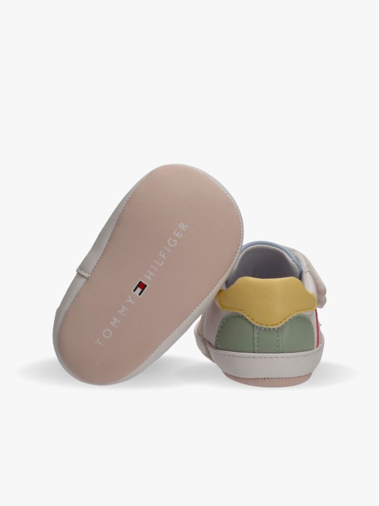 Multi Logo Hook And Loop Sneakers  Girls