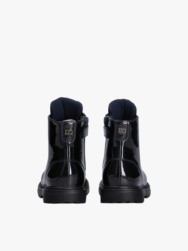 Blue Lace-Up Ankle Boots  Girls