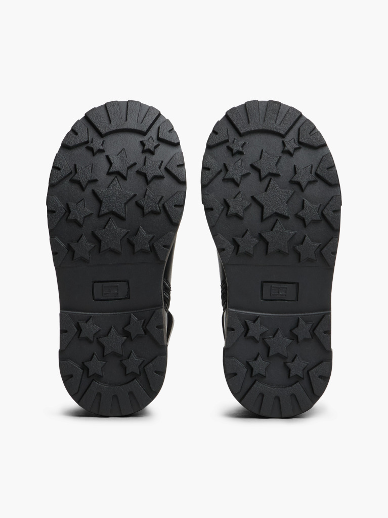 Black Logo Cleat Chelsea Boots  Girls
