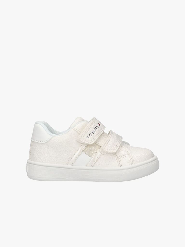 Άσπρο Sneakers Με Velcro Και Glitter  Κορίτσια