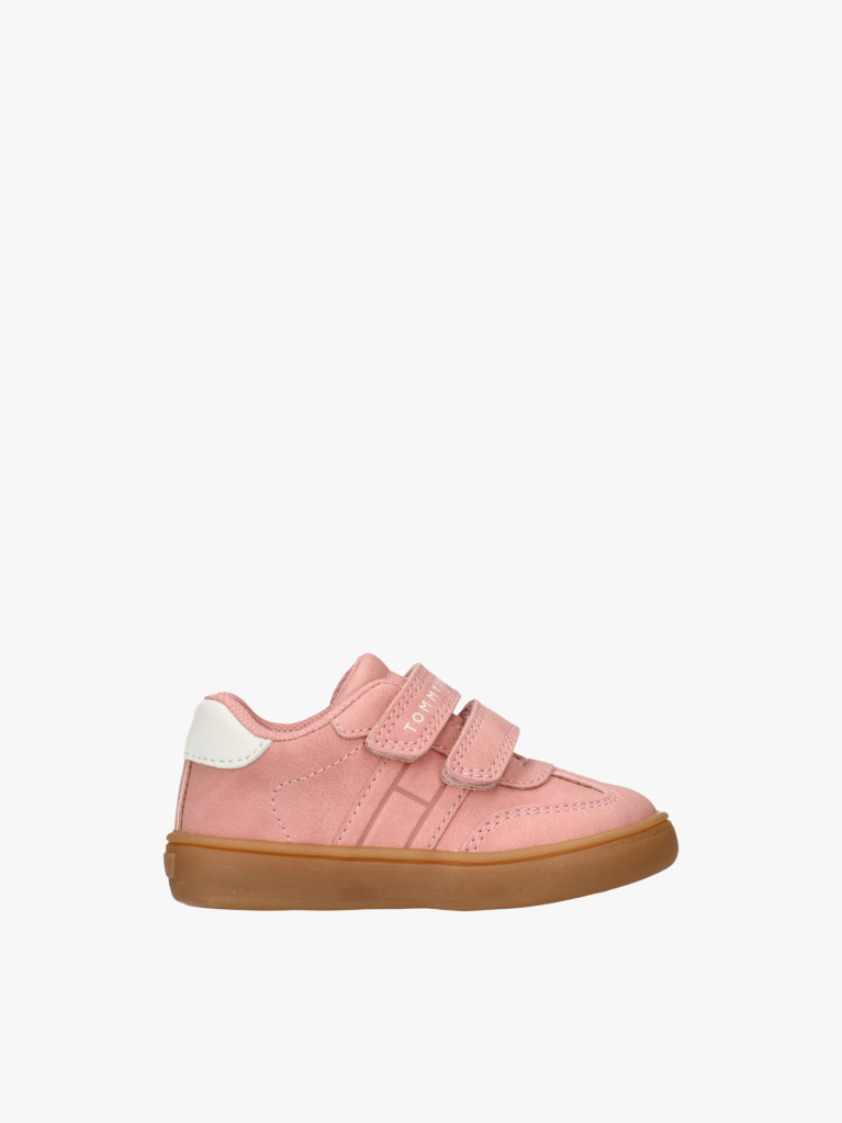 Ροζ Sneakers Με Χαμηλό Κόψιμο & Velcro  Κορίτσια