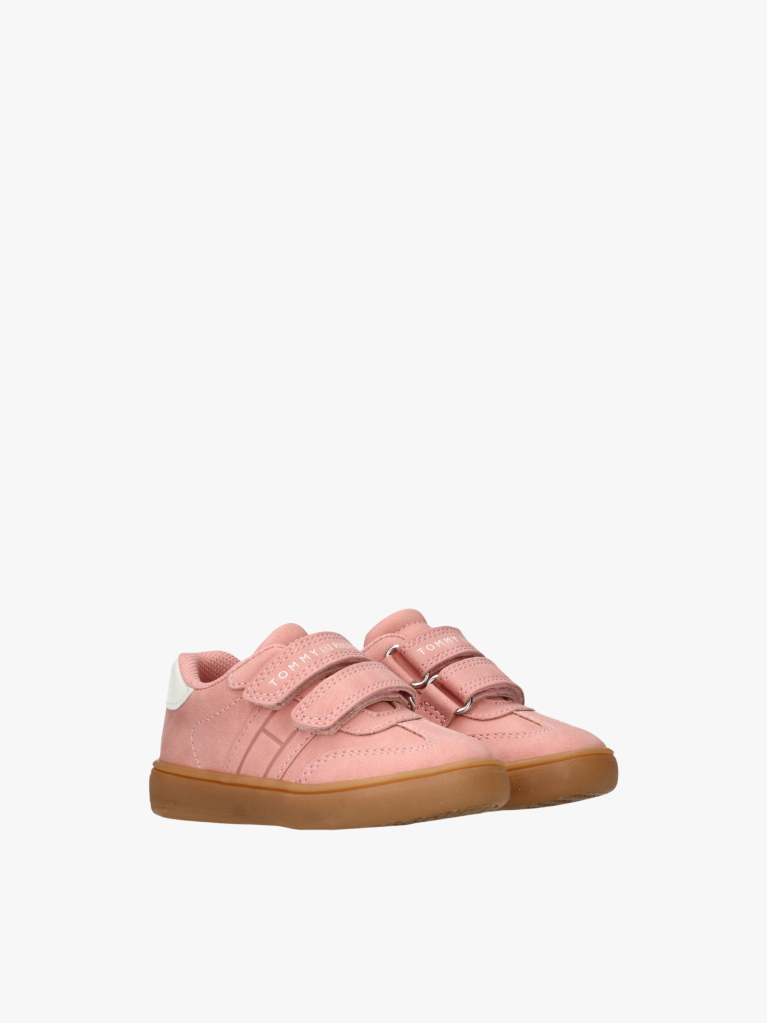 Ροζ Sneakers Με Χαμηλό Κόψιμο & Velcro  Κορίτσια