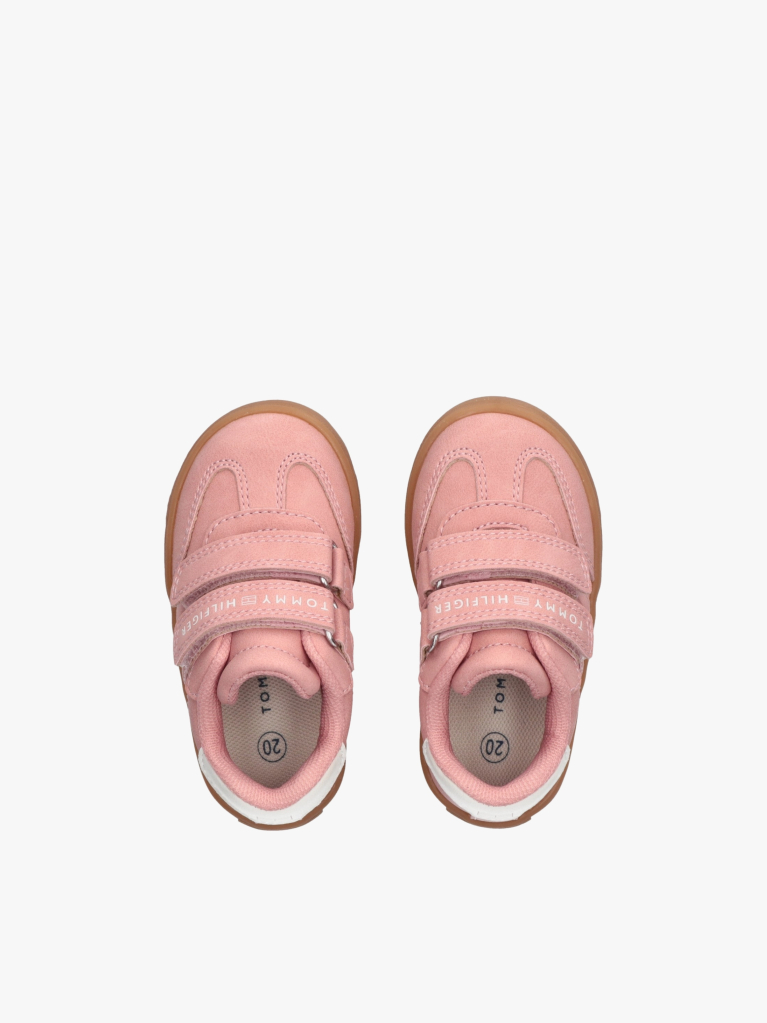 Ροζ Sneakers Με Χαμηλό Κόψιμο & Velcro  Κορίτσια