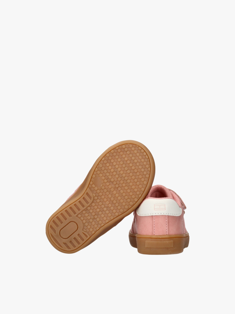 Ροζ Sneakers Με Χαμηλό Κόψιμο & Velcro  Κορίτσια