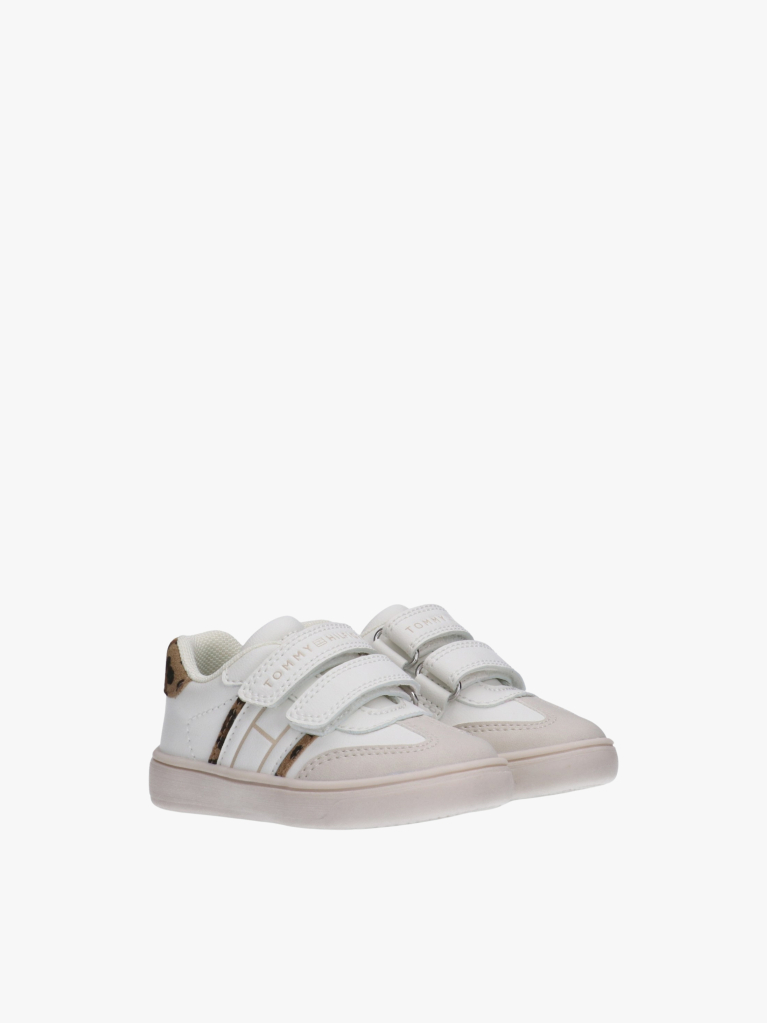 White Flag Low Cut Velcro Sneakers  Girls