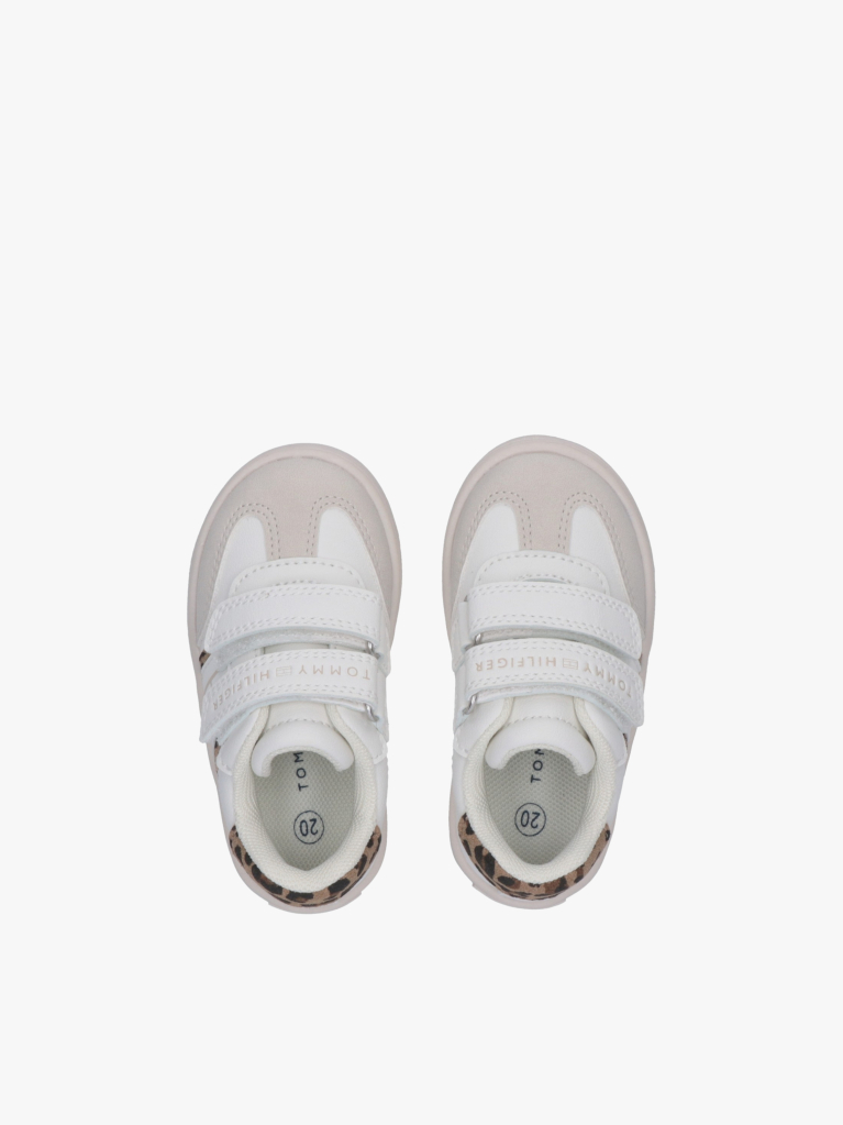 White Flag Low Cut Velcro Sneakers  Girls