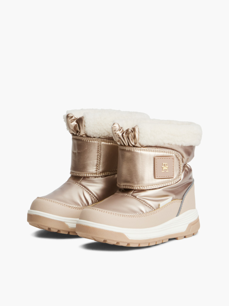Pink Waterproof Fine Cleat Snow Boots  Girls