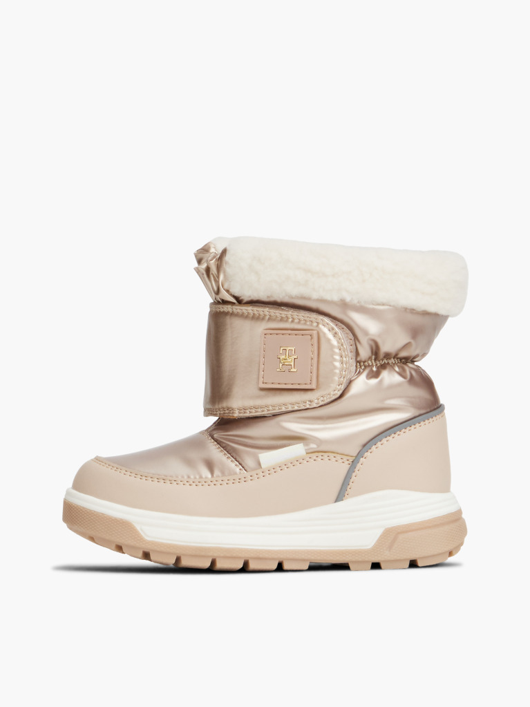 Pink Waterproof Fine Cleat Snow Boots  Girls