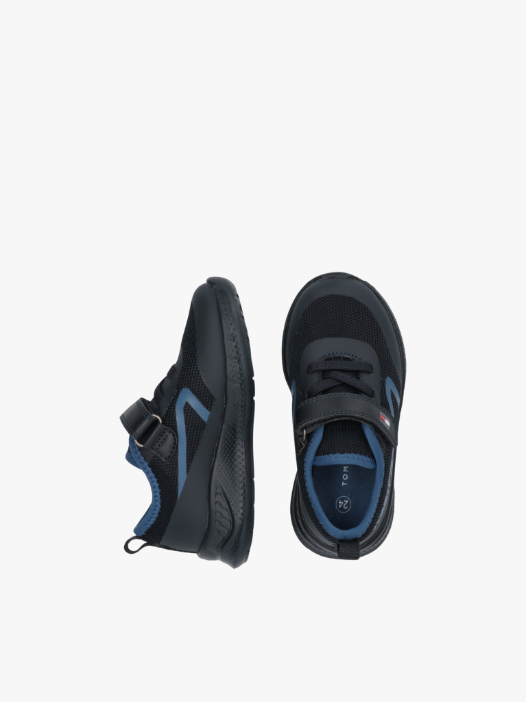 Blue Logo Mesh Lace-Up Trainers  Boys