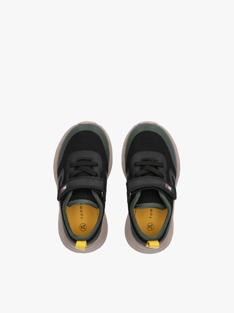 Multi Logo Mesh Lace-Up Trainers  Boys