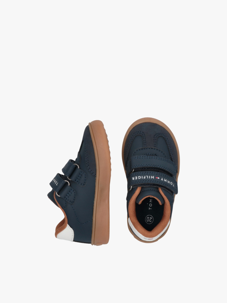Μπλε Sneakers Με Χαμηλό Κόψιμο & Velcro  Παιδί Unisex