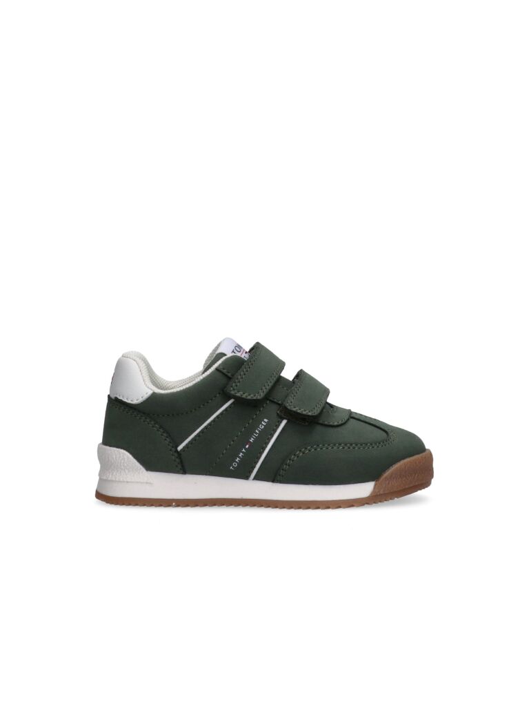 Green Low Cut Velcro Sneaker  Kids Unisex