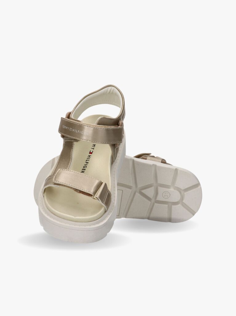 Gold Velcro Sandals  Girls