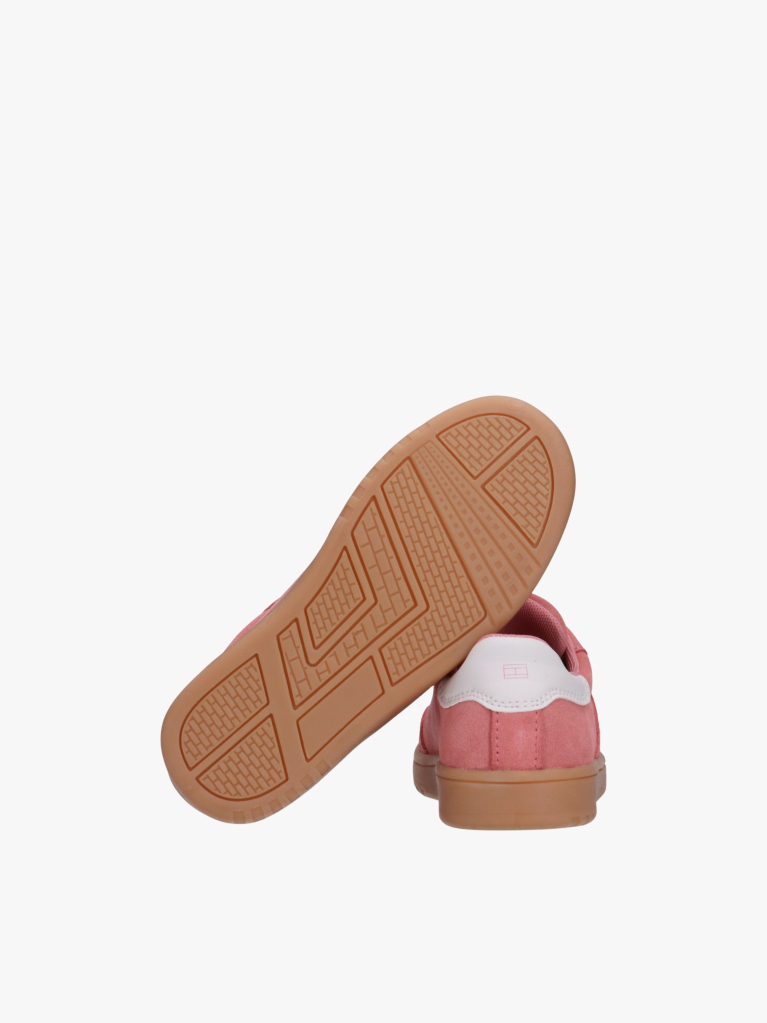 Pink Low Cut Lace Up Sneakers  Girls