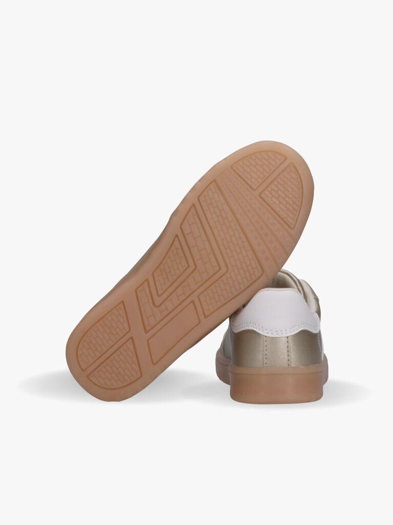 Gold Tonal Flag Sneakers  Girls