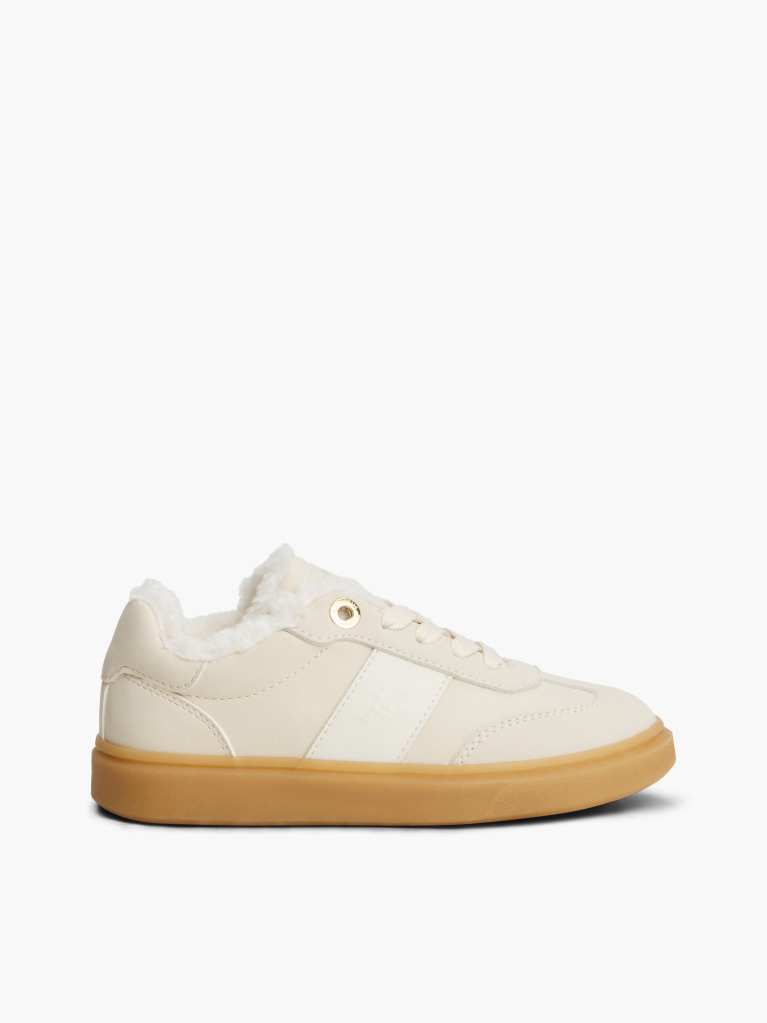 Μπεζ Δετά Sneakers Με Teddy Επένδυση  Κορίτσια