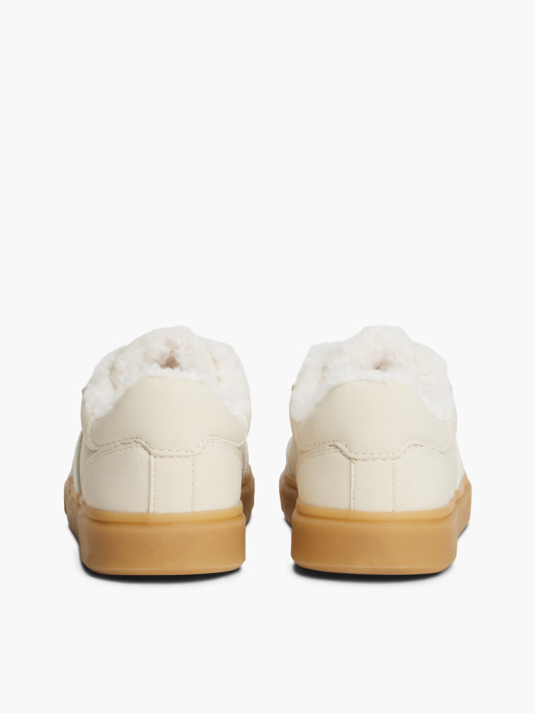 Μπεζ Δετά Sneakers Με Teddy Επένδυση  Κορίτσια