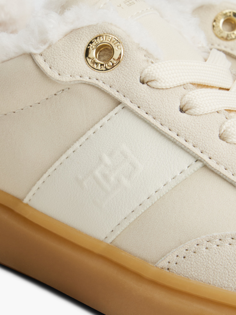 Μπεζ Δετά Sneakers Με Teddy Επένδυση  Κορίτσια