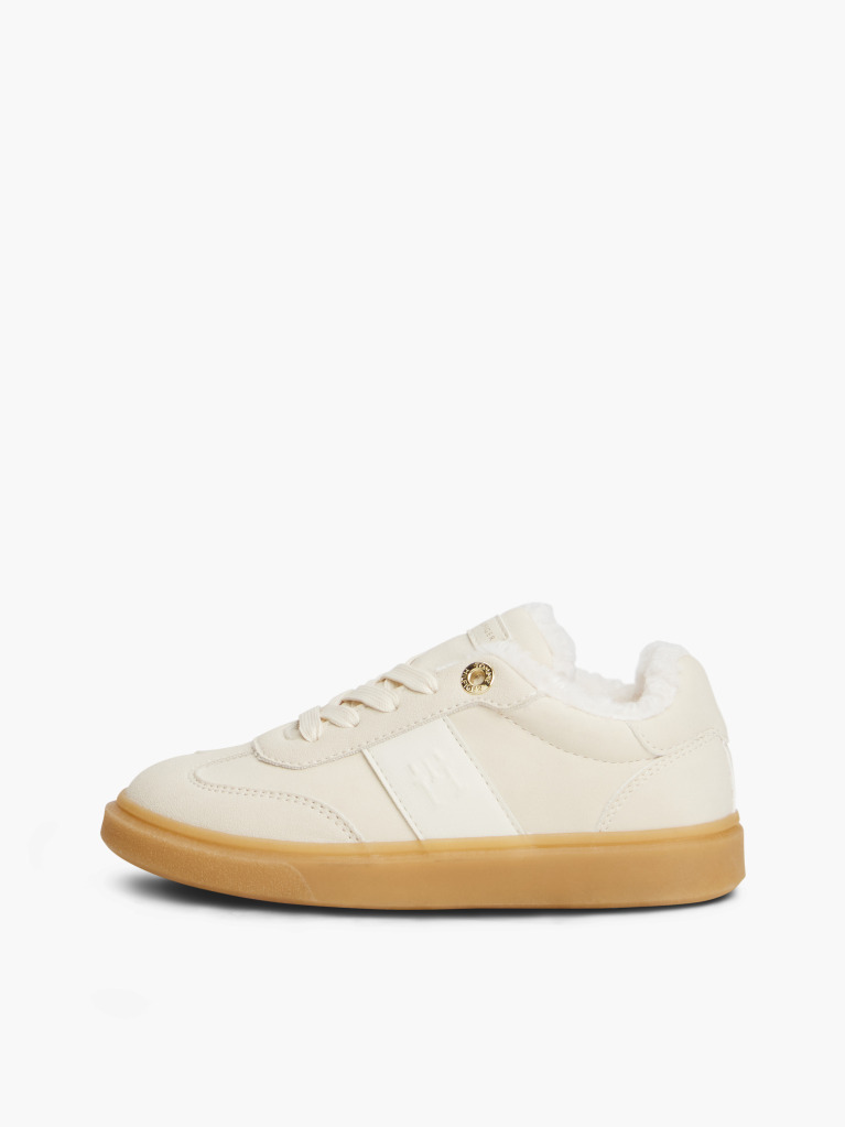 Μπεζ Δετά Sneakers Με Teddy Επένδυση  Κορίτσια