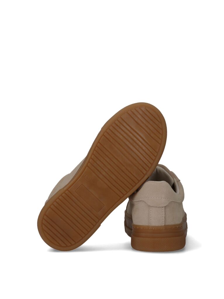 Beige Suede Lace Up Sneakers  Girls