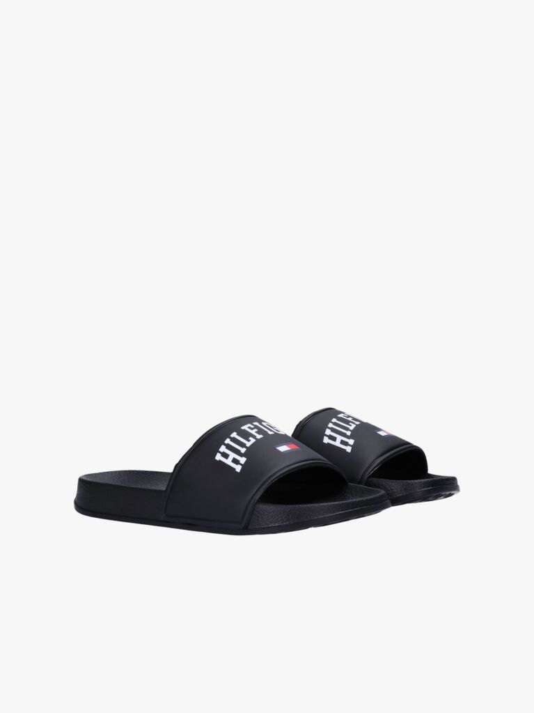 Μαύρο Slides Με Σημαία  Παιδί Unisex