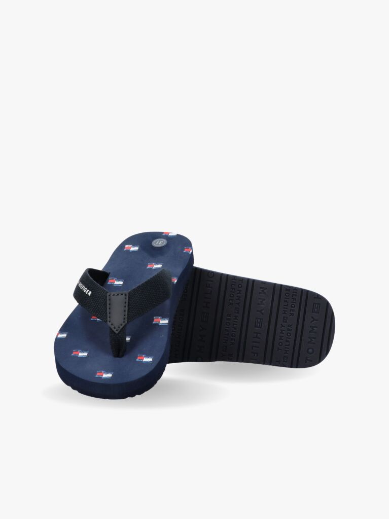 Blue Flag Webbing Flip-Flops  Kids Unisex
