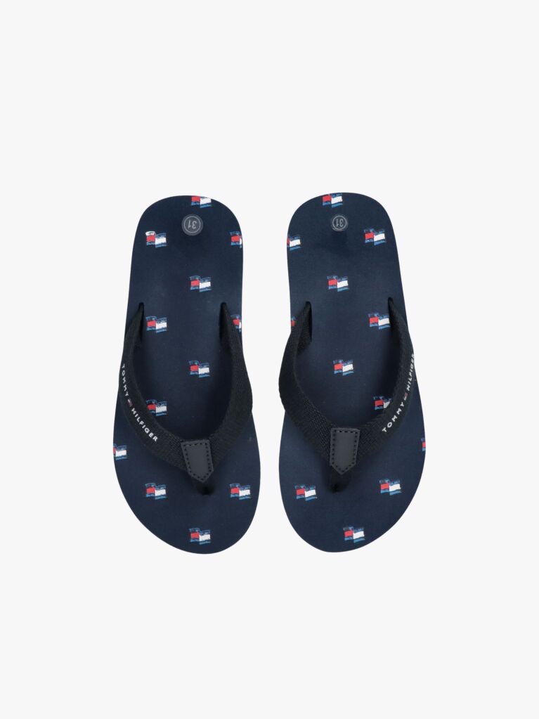 Blue Flag Webbing Flip-Flops  Kids Unisex