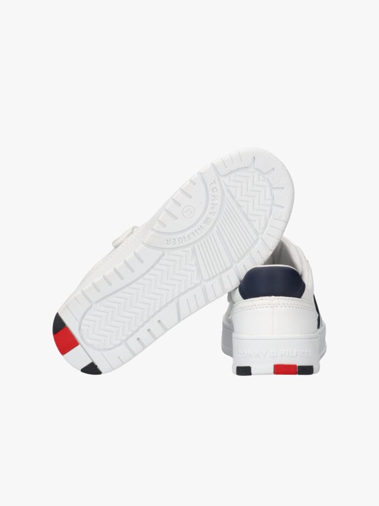 White Colour-Blocked Sneakers  Kids Unisex