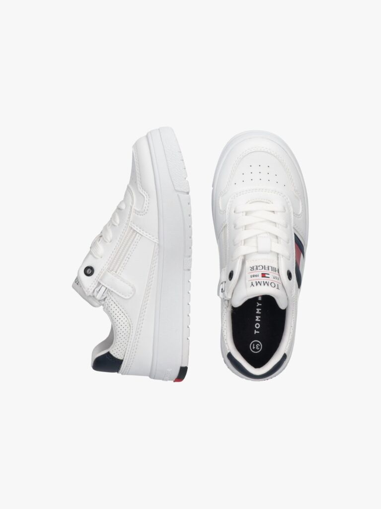 White Colour-Blocked Sneakers  Kids Unisex