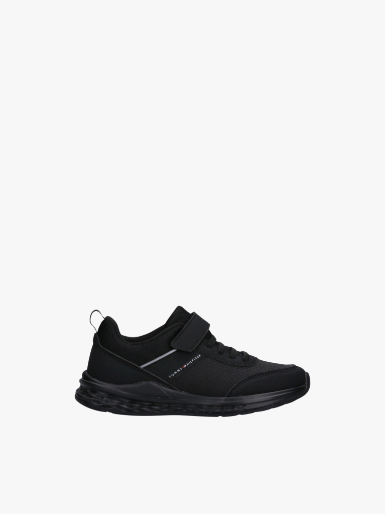 Black Logo Mesh Lace-Up Trainers  Kids Unisex