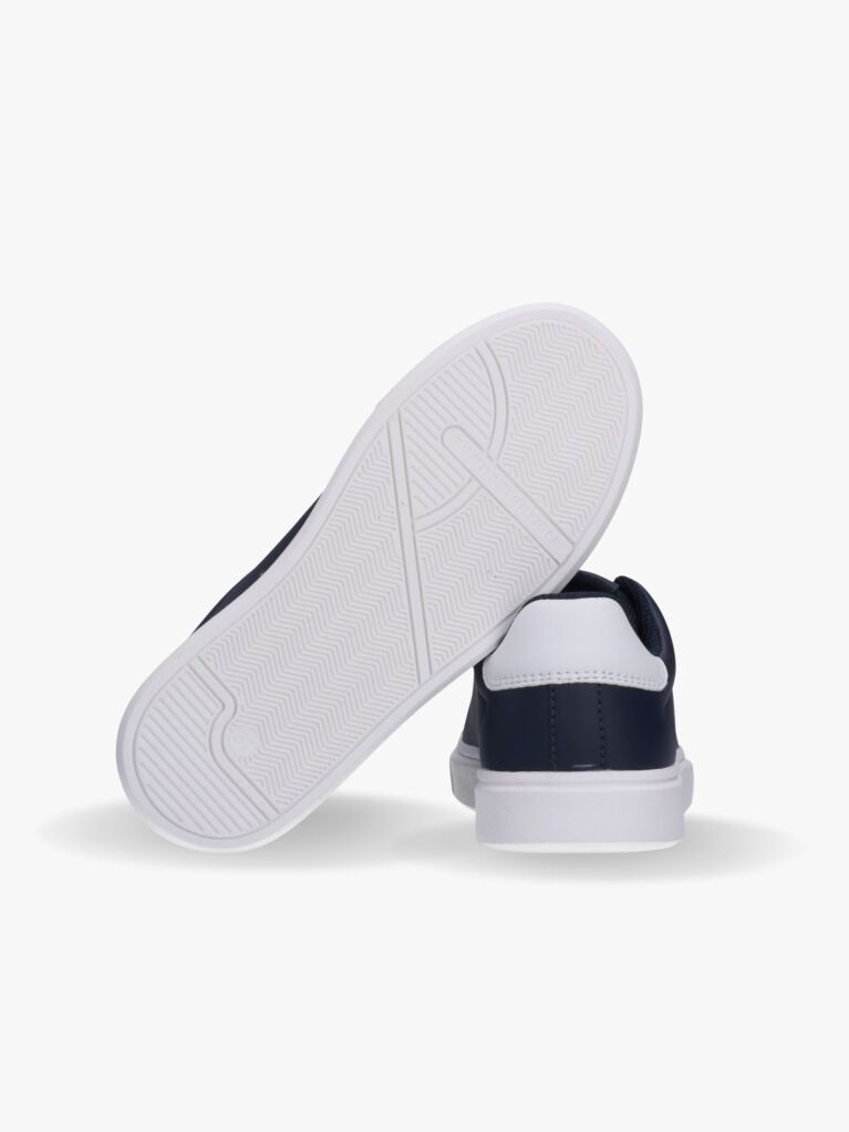 Blue Flag Embroidery Lace-Up Sneakers  Kids Unisex