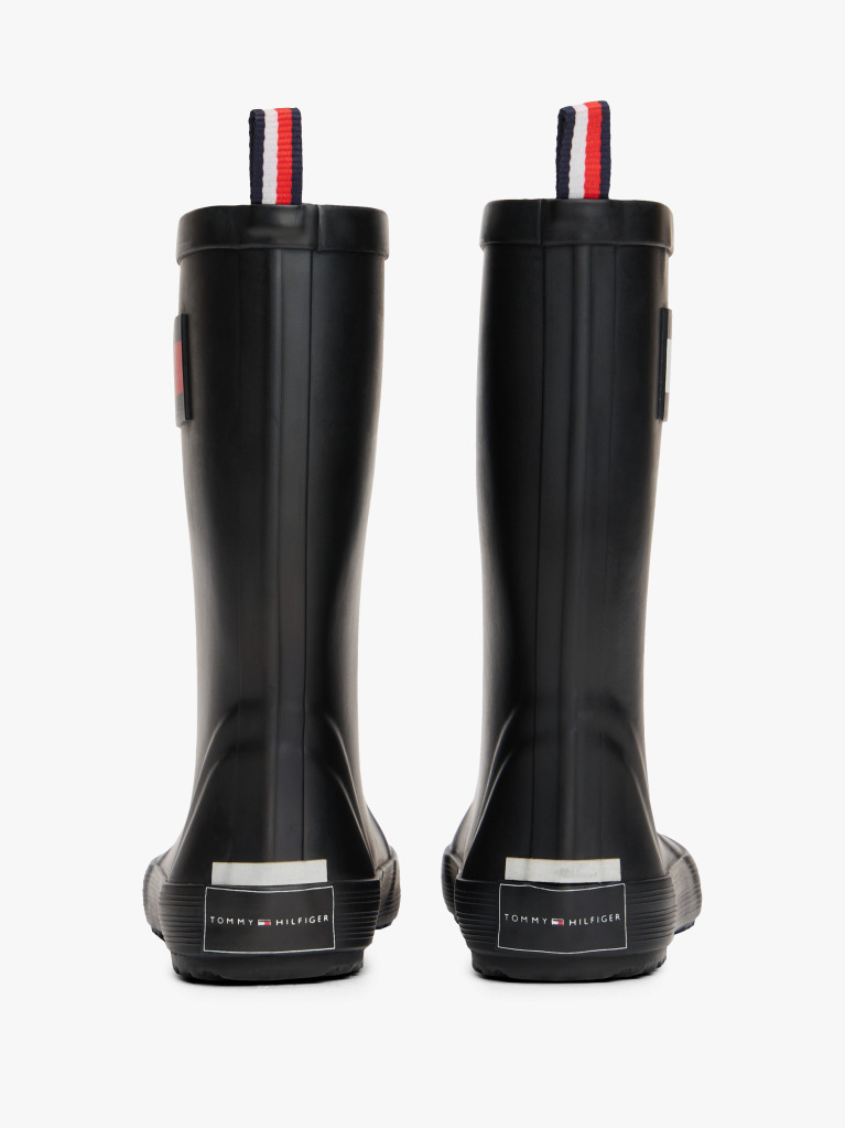 Black Rain Boots  Kids Unisex