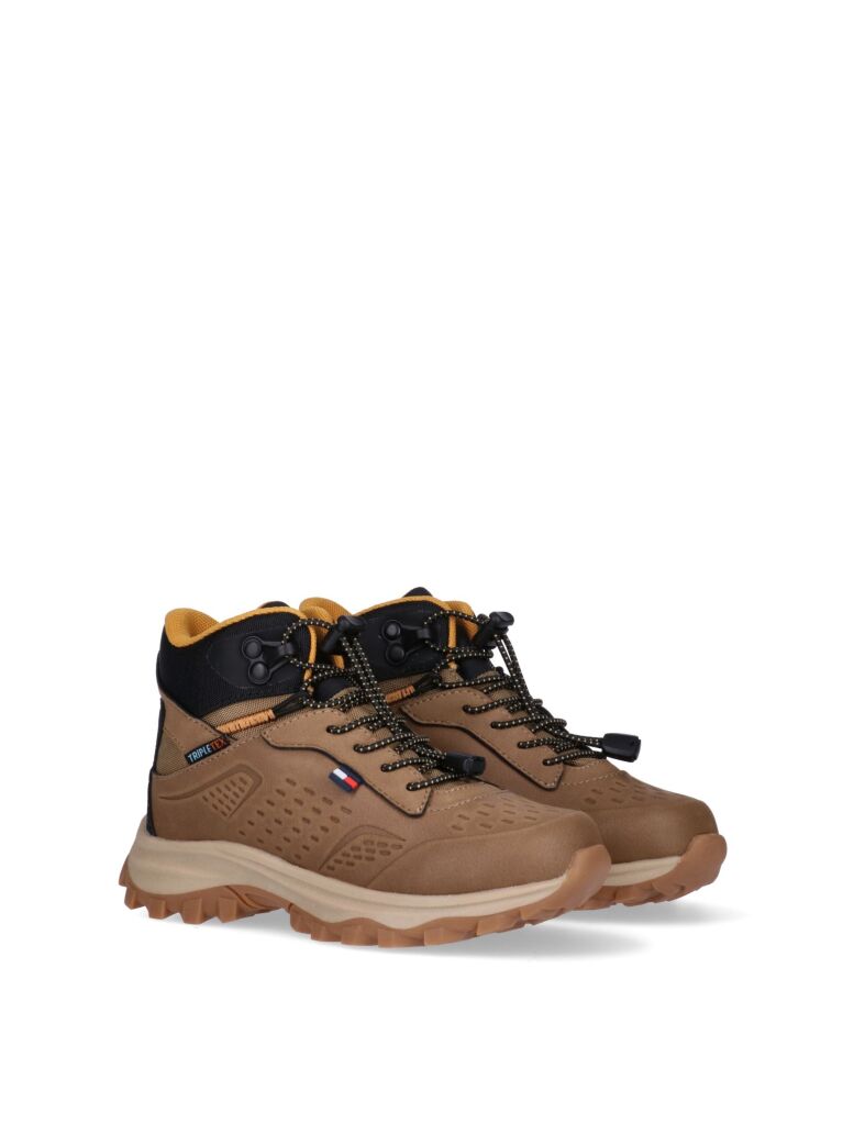 Brown High Top Cleat Lace-Up Sneakers  Kids Unisex