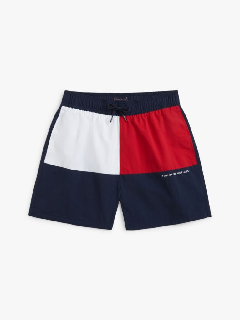 Blue Classic Colour-Blocked Mid Length Swim Shorts  Boys