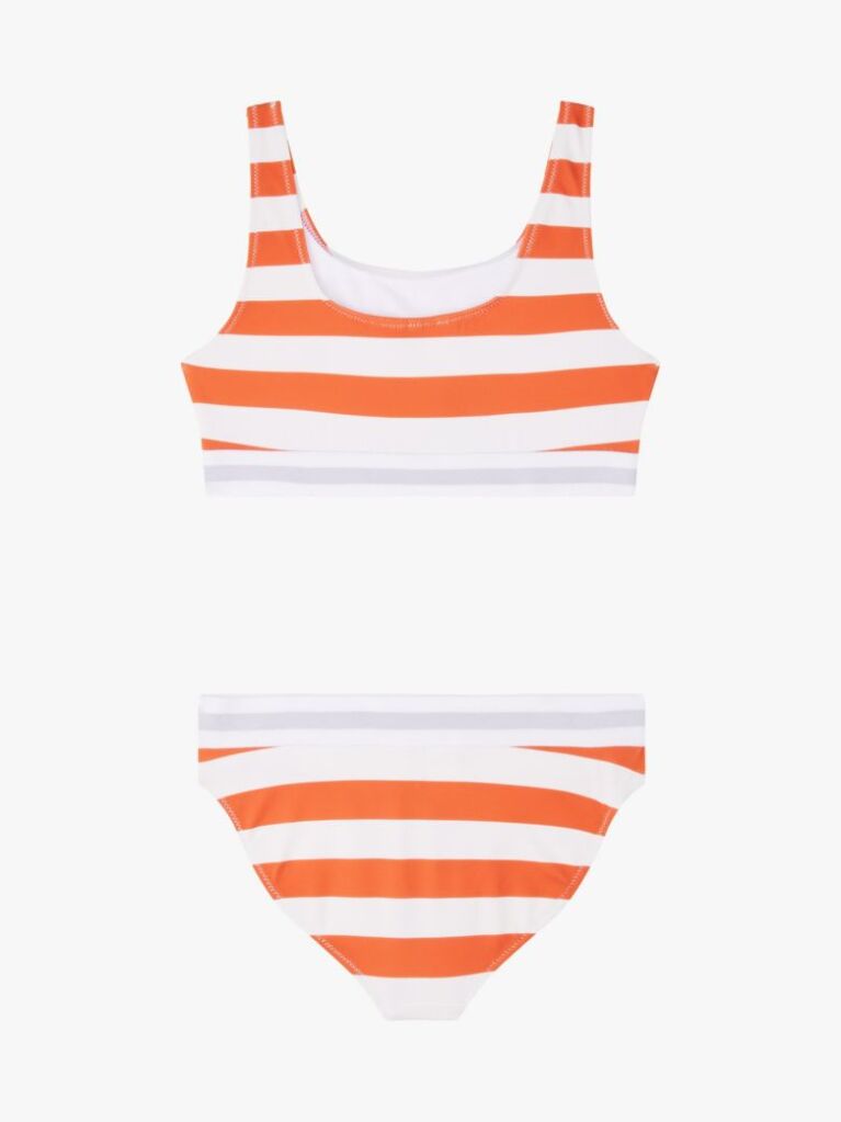 Multi Original Stripe Bralette Bikini Set  Girls